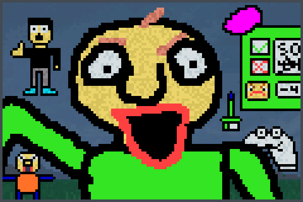 school and lear Pixel Art