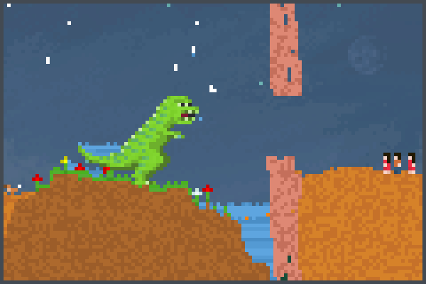 JW T.Rex Pixel Art