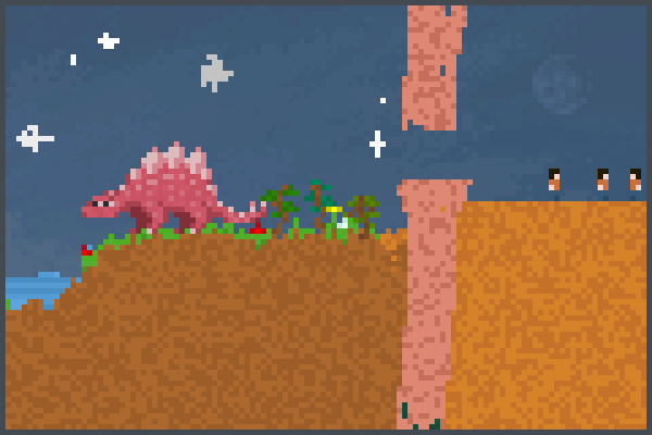 JW Stegosaurus Pixel Art