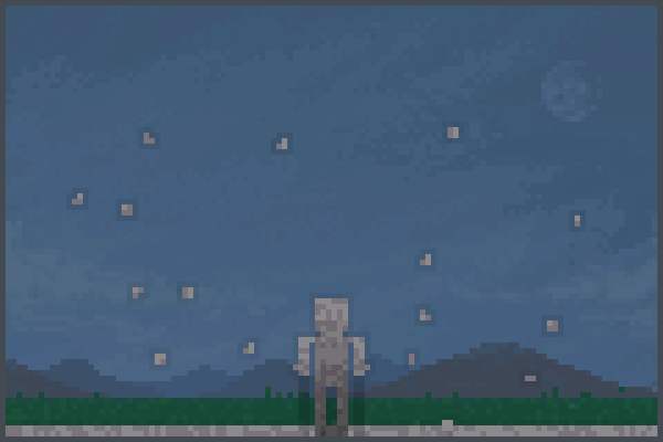 winter rock Pixel Art
