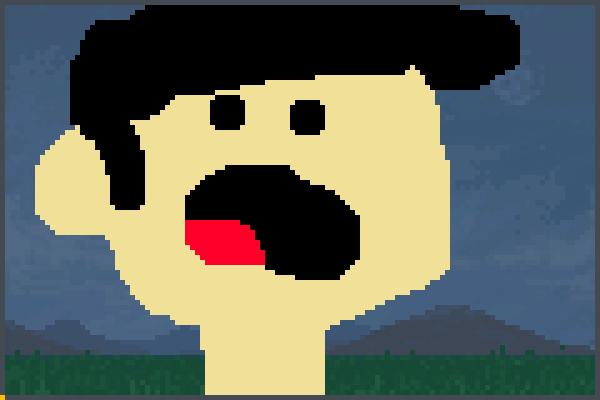 hombre triste Pixel Art