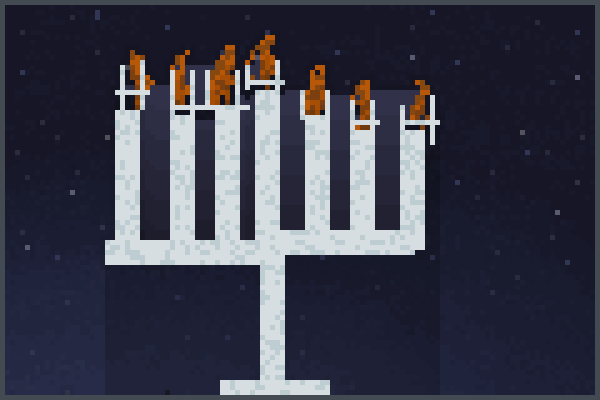Metal Menorah! Pixel Art