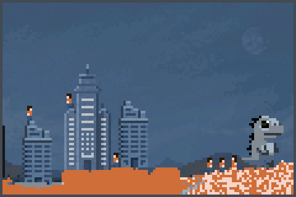 god zila part 2 Pixel Art