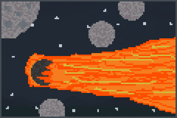 falling rock Pixel Art