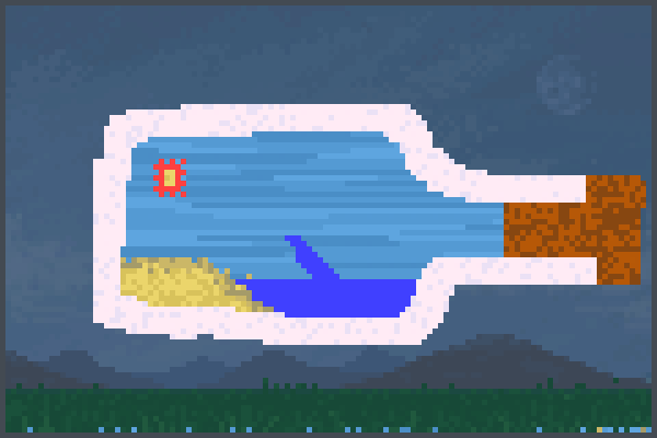 a garrafa Pixel Art