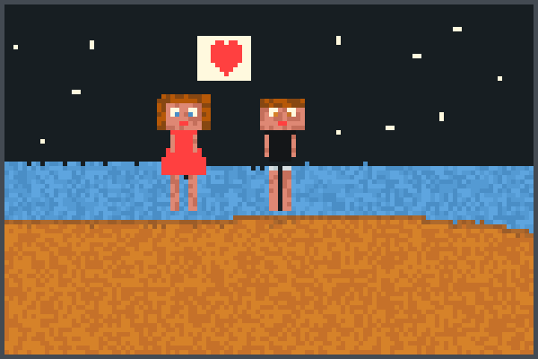 Midnight love Pixel Art