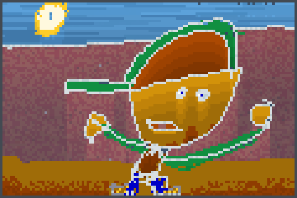 Preview man pixel art World