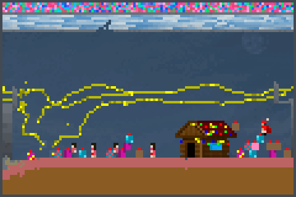 merry chrishmes Pixel Art