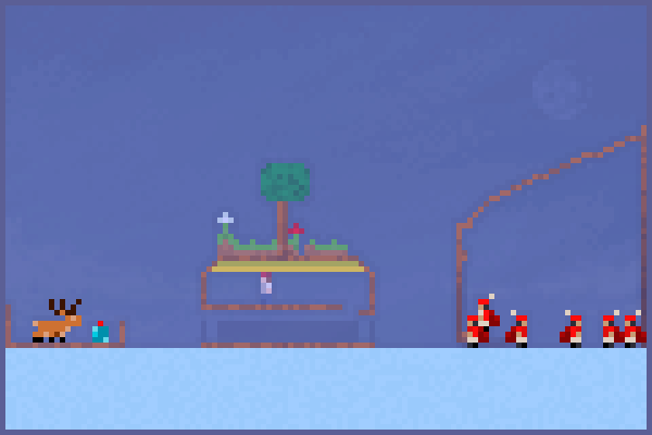 xmas holiday. Pixel Art