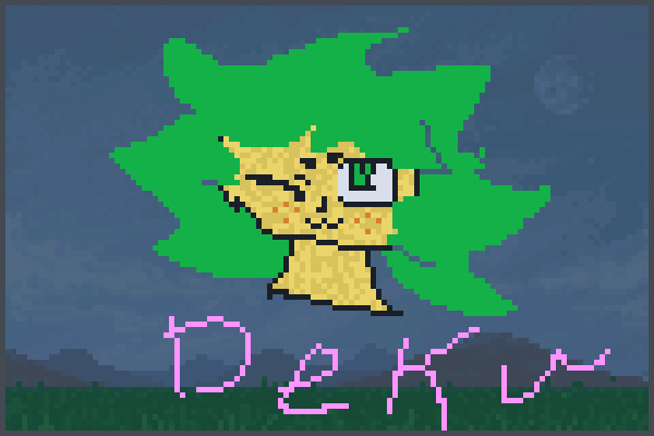  Deku my hero Pixel Art