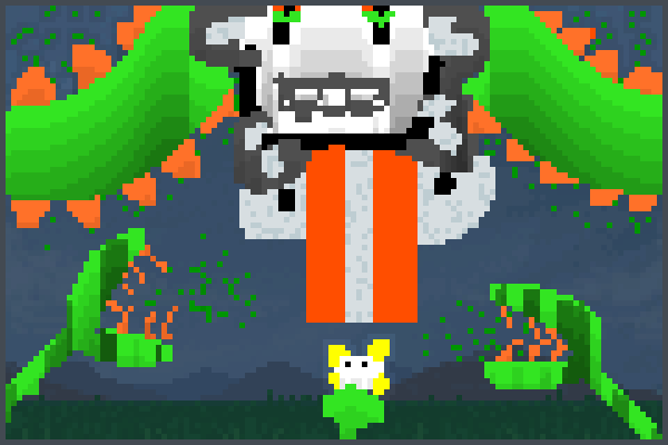 omeger flowey Pixel Art