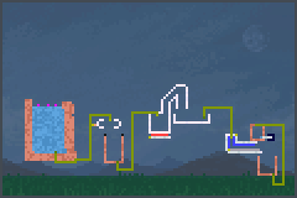 tuyaux tordus Pixel Art