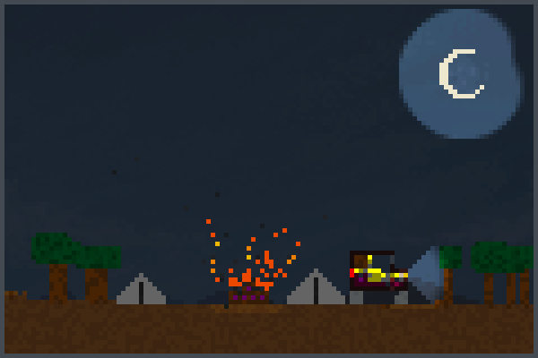 Camp tourists Pixel Art