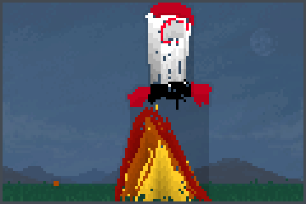 love gun rocket Pixel Art