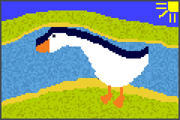Untitled Goose Pixel Art