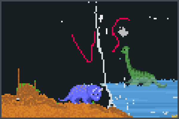 tri vs ples Pixel Art