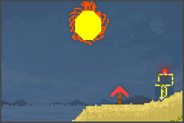 un sol bueno Pixel Art