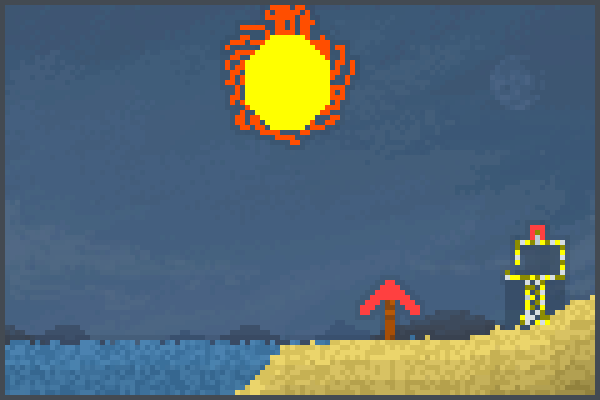 un sol bueno XD Pixel Art