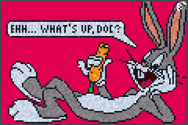 awesome bunny 1 Pixel Art