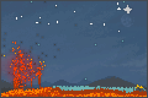 world of fire!! Pixel Art