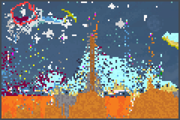 ville des dino Pixel Art