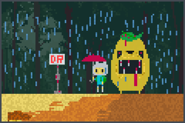 demon totoro Pixel Art