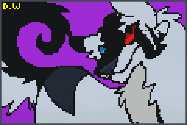 demon dog 1645 Pixel Art