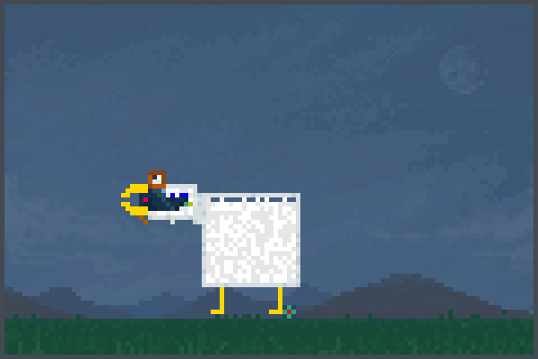 robo chicken  Pixel Art