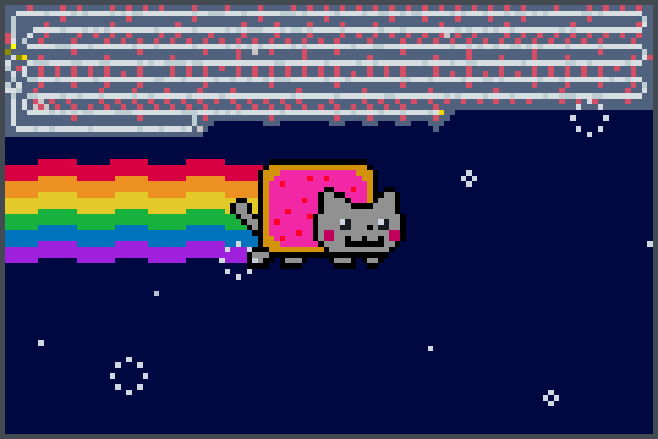 Ny4n cat Pixel Art