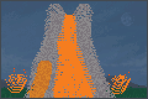 Volcano 0000000 Pixel Art