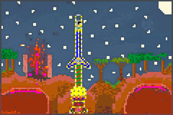 man on the end  Pixel Art