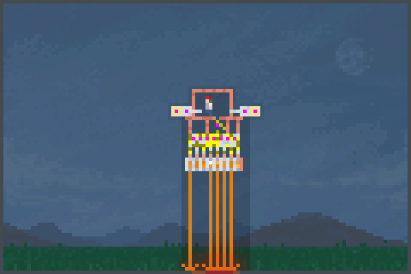 Entry spaceship Pixel Art