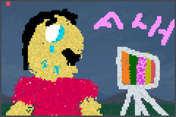 tv kilss human  Pixel Art