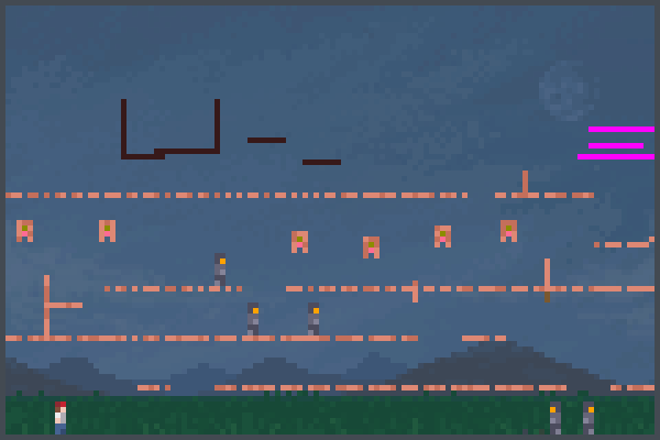 Flaming flood! Pixel Art