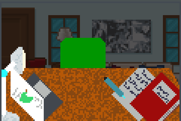 Study desk Pixel Art