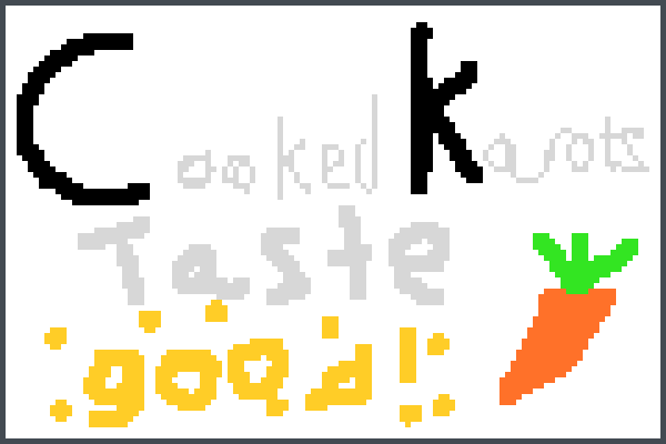 cook carrts Pixel Art
