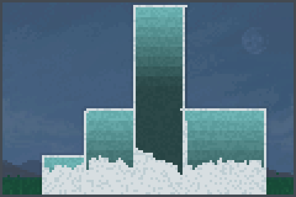 the snow storm Pixel Art