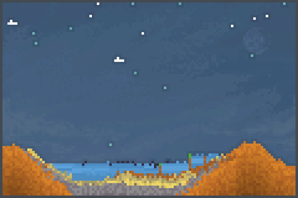 oil anda lake Pixel Art
