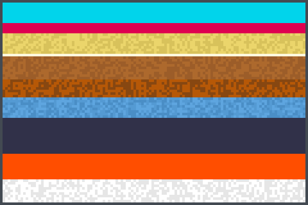 elimint rainbow Pixel Art