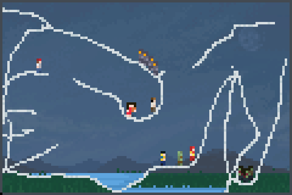 zonbis y robots Pixel Art