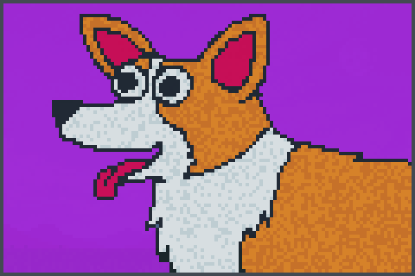 Corgi dog Pixel Art