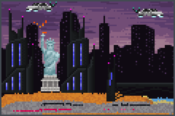 city,,,,,,,,,,, Pixel Art