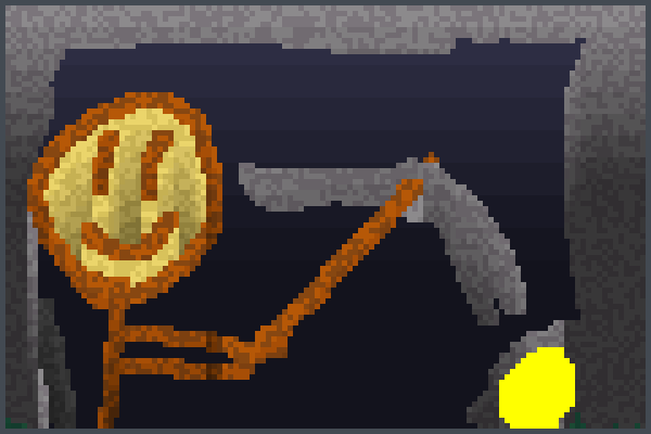 happily mining! Pixel Art