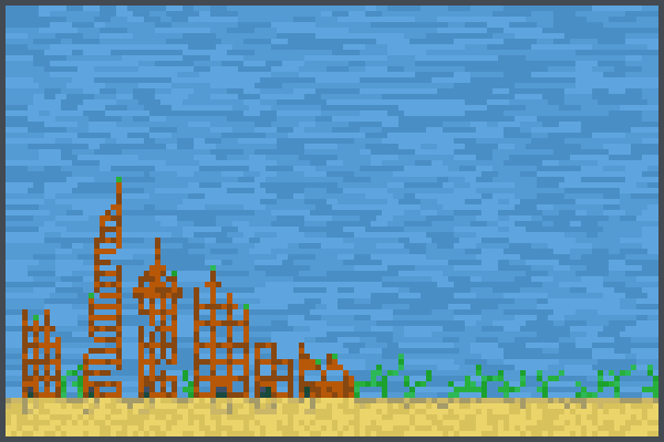 underwat3r,city Pixel Art