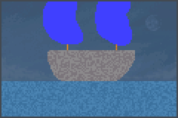 O barco... Pixel Art