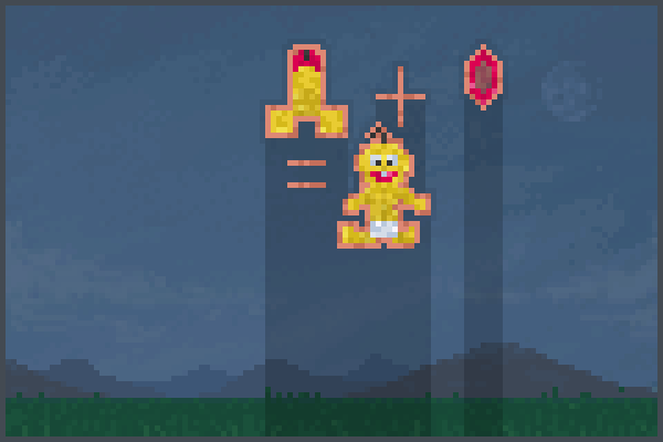 h33haw baby Pixel Art