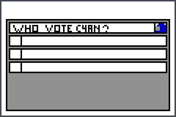 who vote cyan_[ Pixel Art