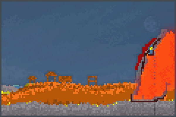 volcano= Pixel Art