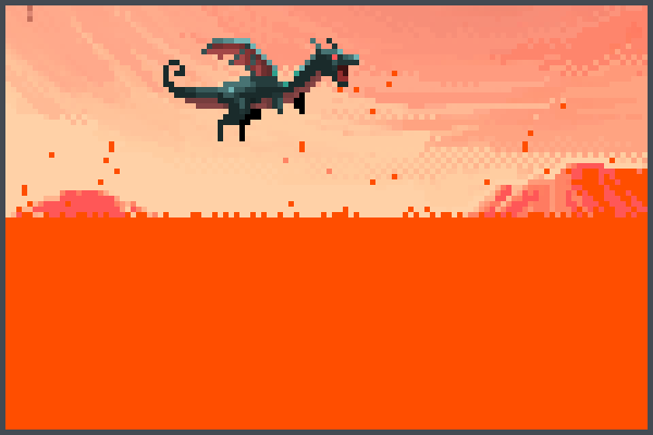 Planet of Fired Pixel Art