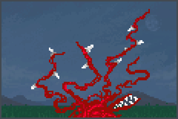 blood worms Pixel Art